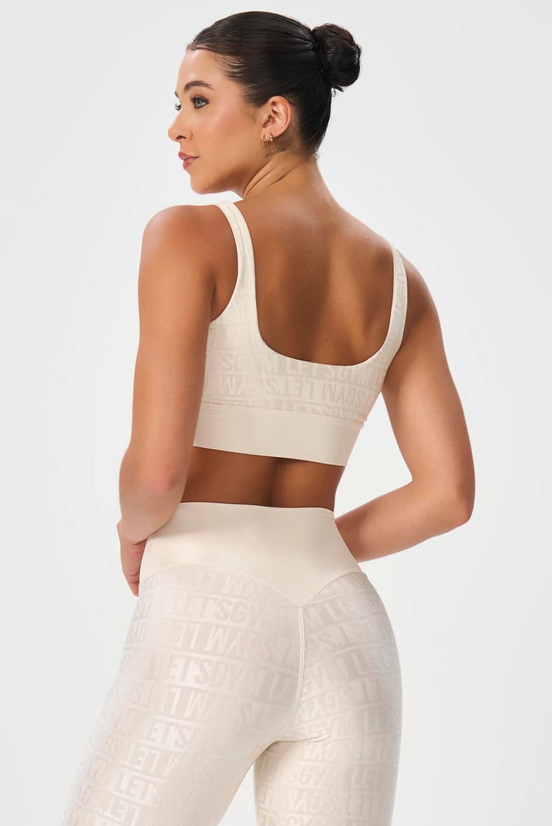 Top Velvet Line Off White