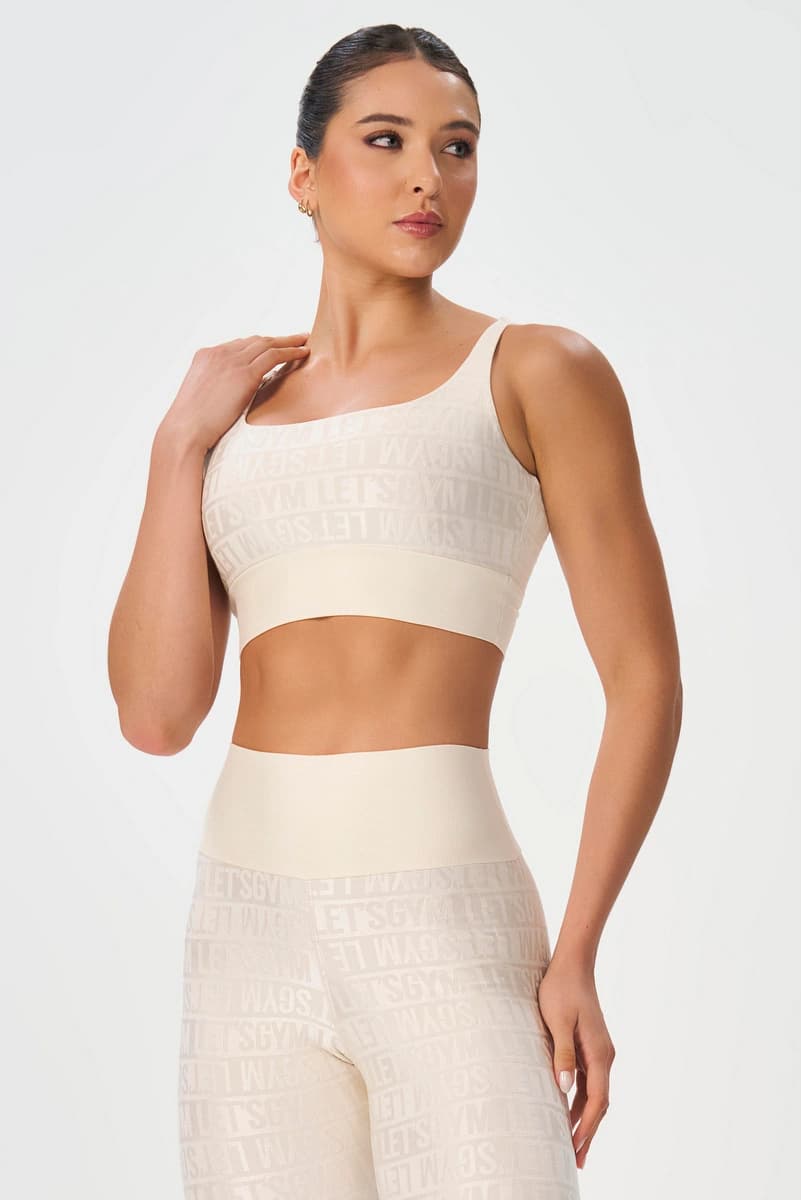 Top Velvet Line Off White