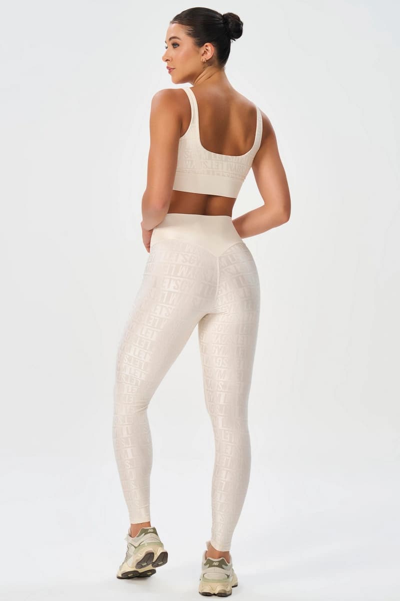 Legging Velvet Line Off White