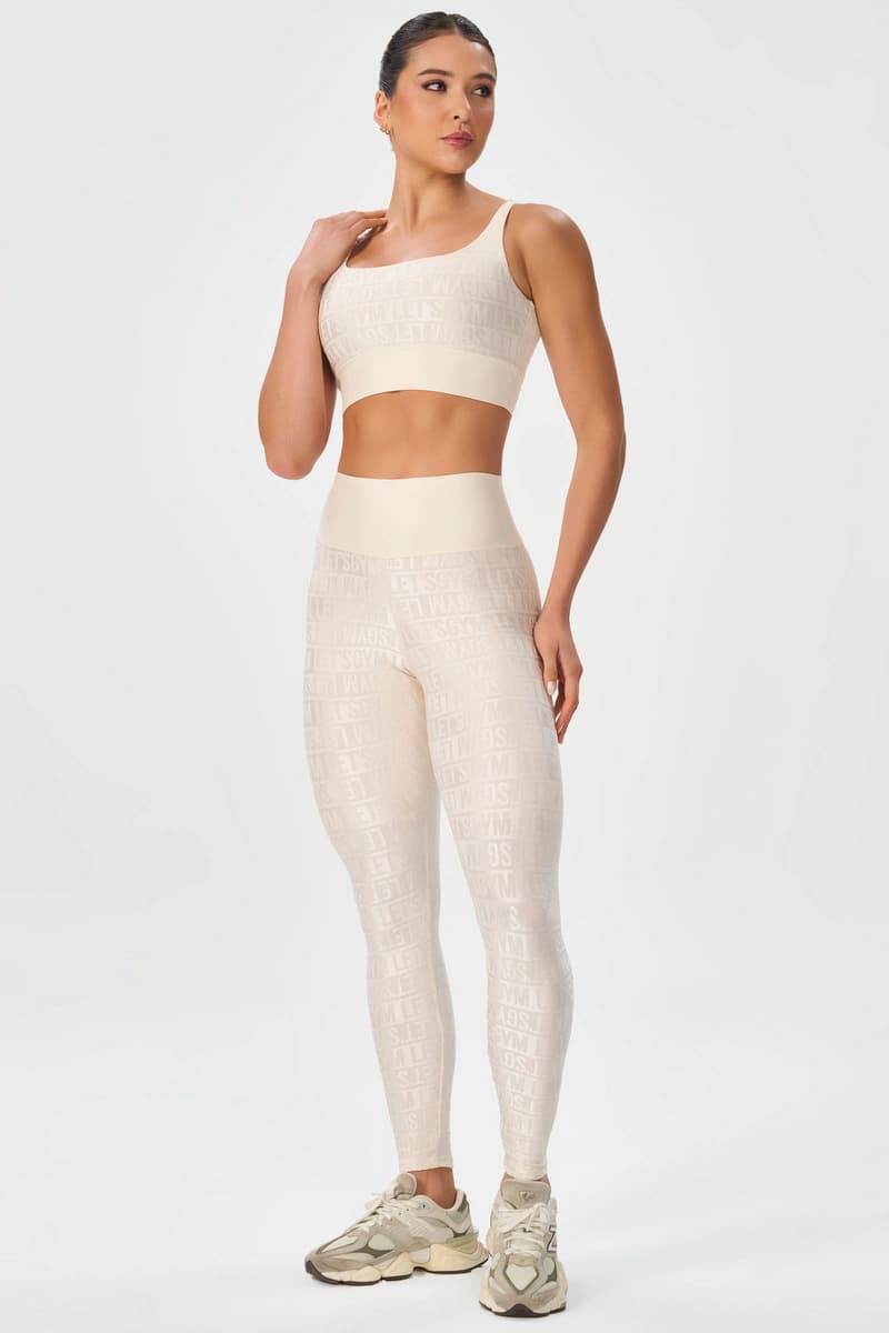 Legging Velvet Line Off White