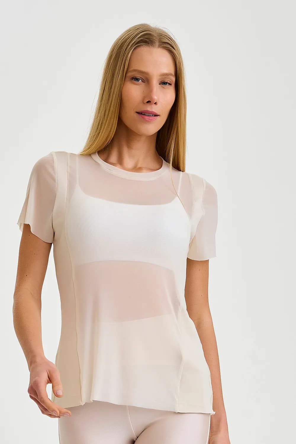 BLUSA DE TULE ALONGADA