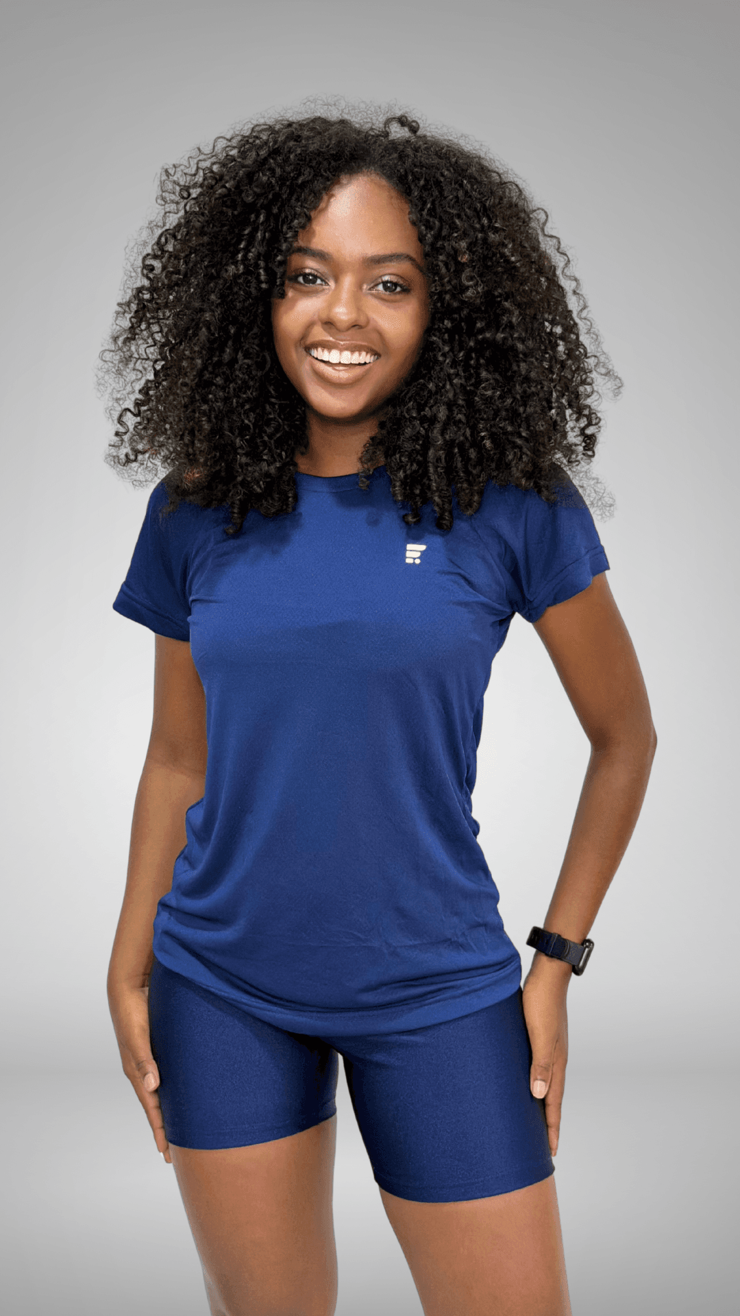 Camiseta Super Dry Fit Feminina Azul Marinho