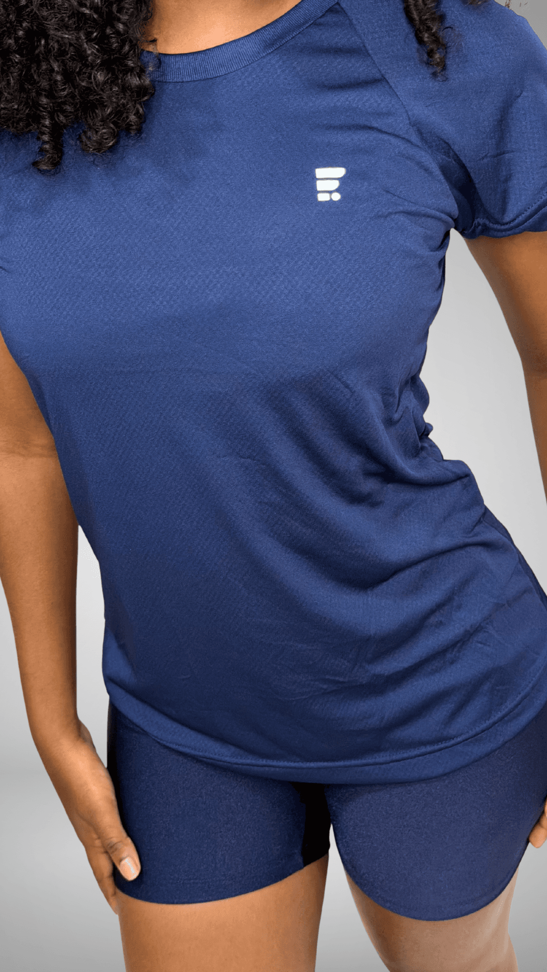 Camiseta Super Dry Fit Feminina Azul Marinho