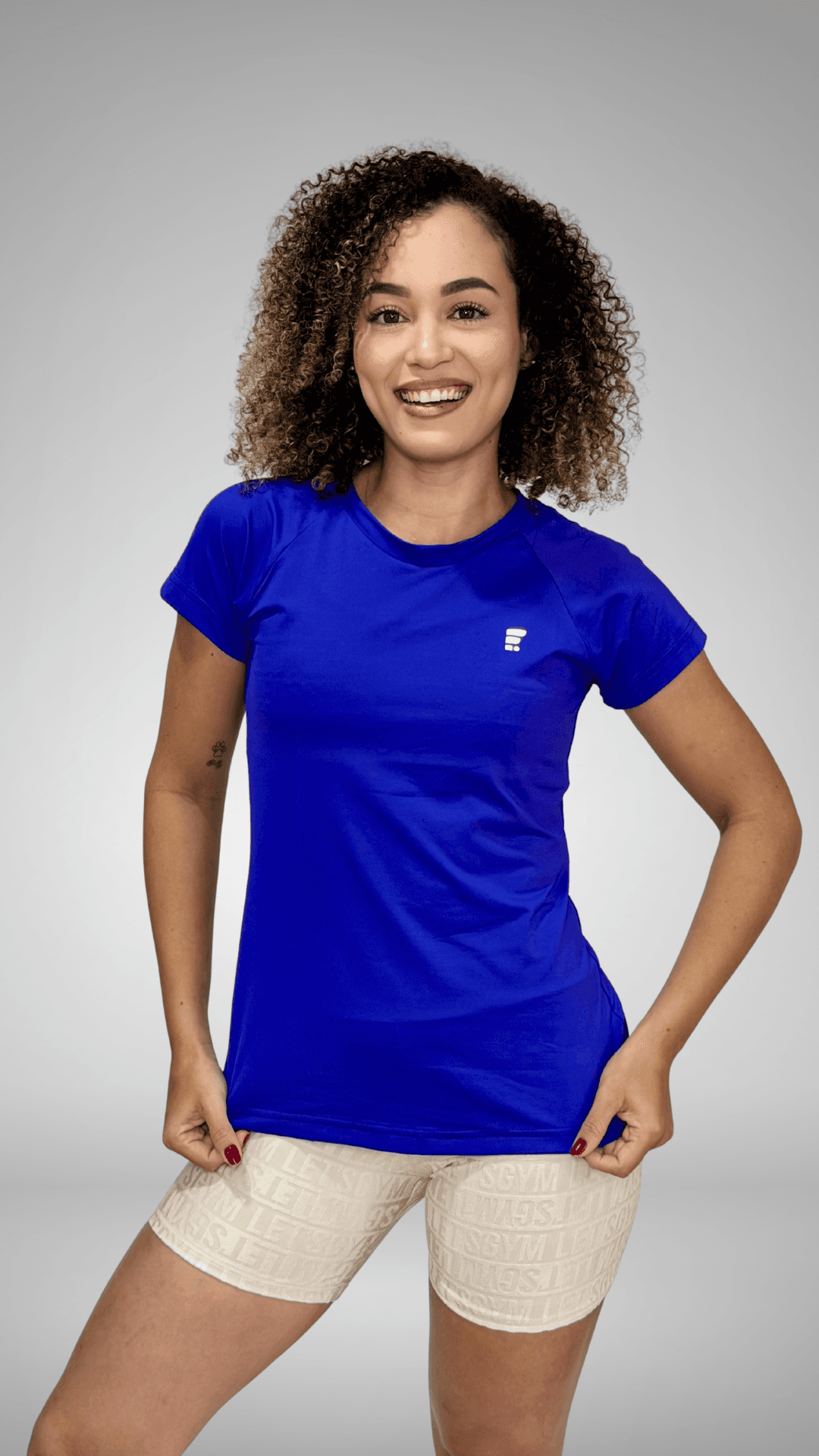 Camiseta com Proteção UV Feminina Royal