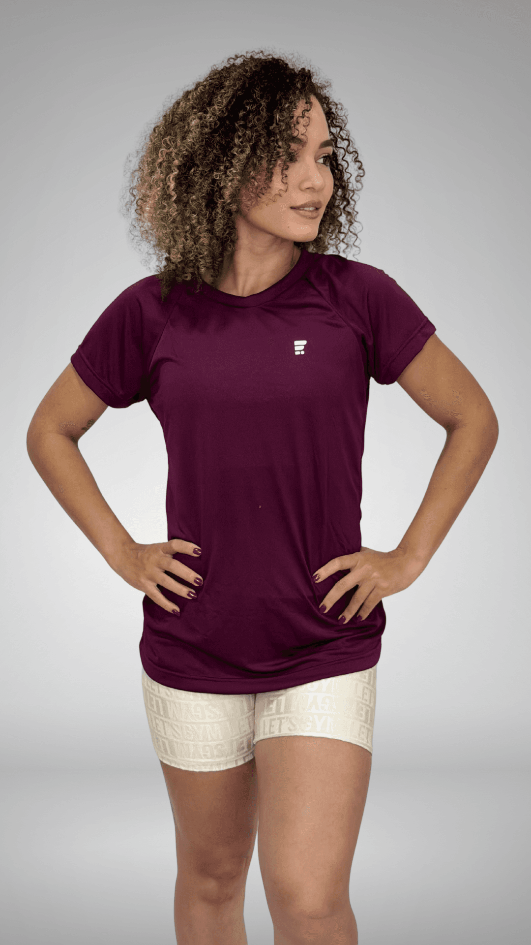 Camiseta Super Dry Fit Feminina Bordô